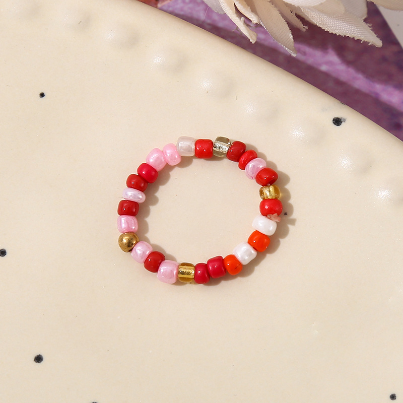 5pc Assorted Random Flower Rings Set